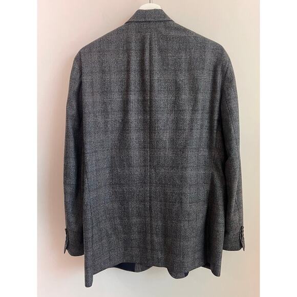 Ted Baker London Kyle SPJ Plaid Long Sleeve Notch Lapel Single Breast Blazer 44R - Picture 10 of 10